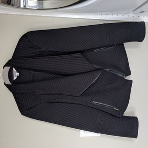Knit moto jacket blazer